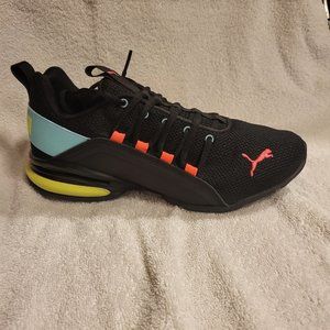 Women's PUMA Sneakers - size 6 1/2 - Black-Angel Blue-Pink